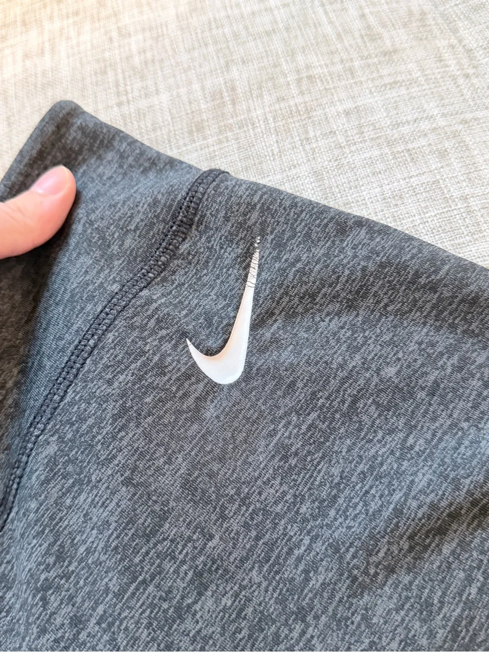 Nike Women's Black and Gray High-Waist Bike Shorts Trio